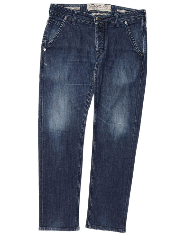 Jacob Cohen Jean droit homme W34 L30 bleu coton