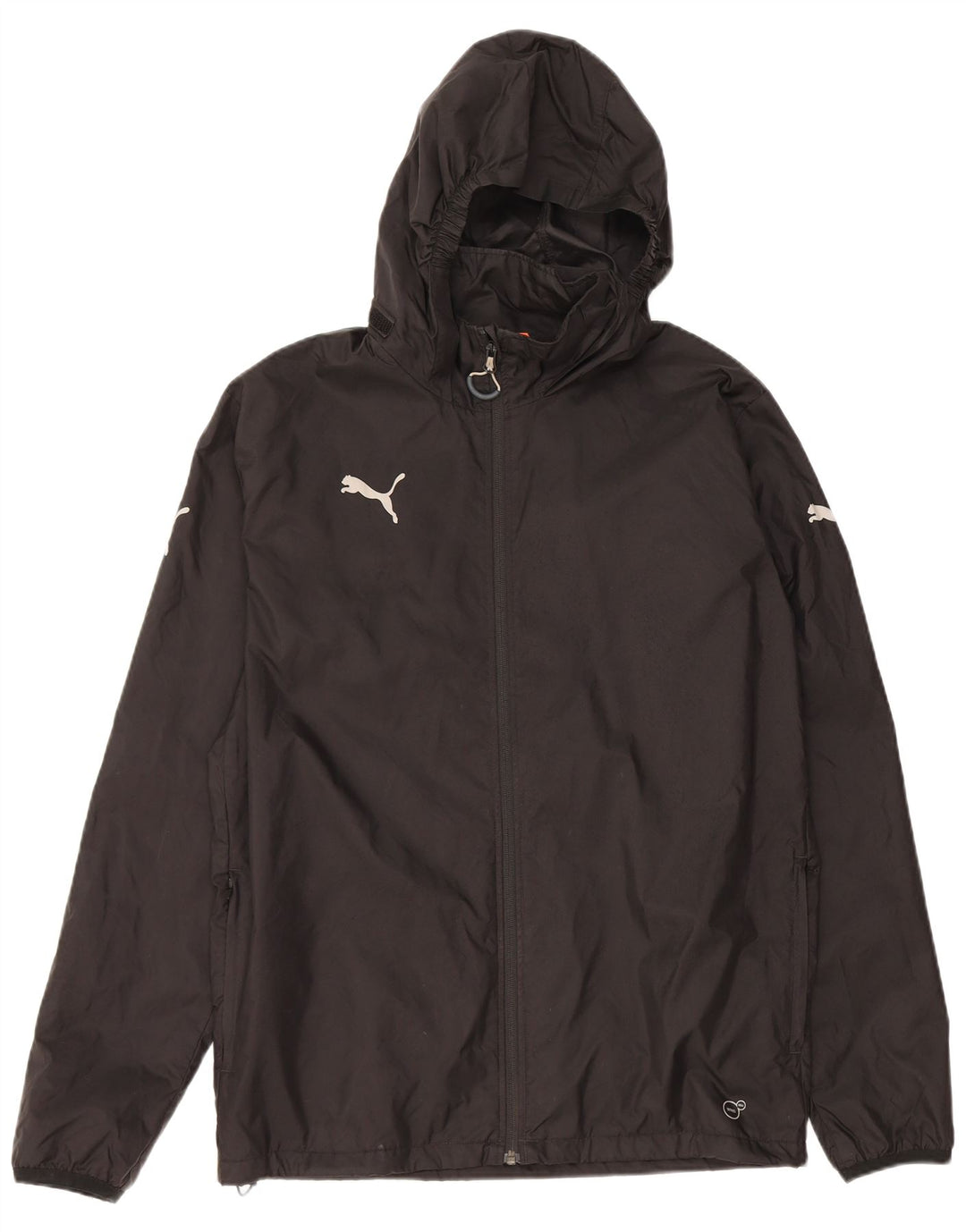 PUMA Veste de pluie à capuche pour homme UK 38 Medium Noir Nylon