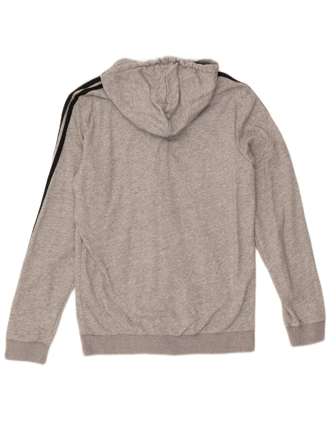 ADIDAS Pull à capuche zippé pour homme en coton moucheté gris moyen