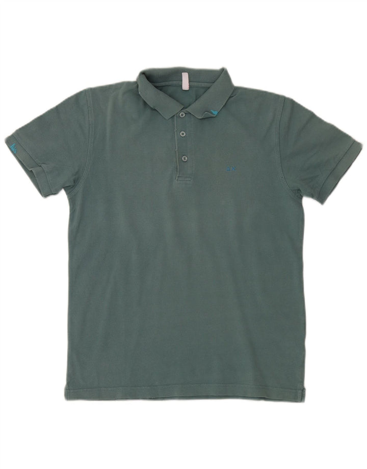 Sun68 Polo Homme Vert Moyen Coton