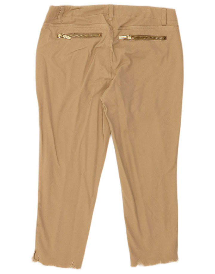 MICHAEL KORS Pantalon Capri Femme US 4 Small W30 L21 Beige