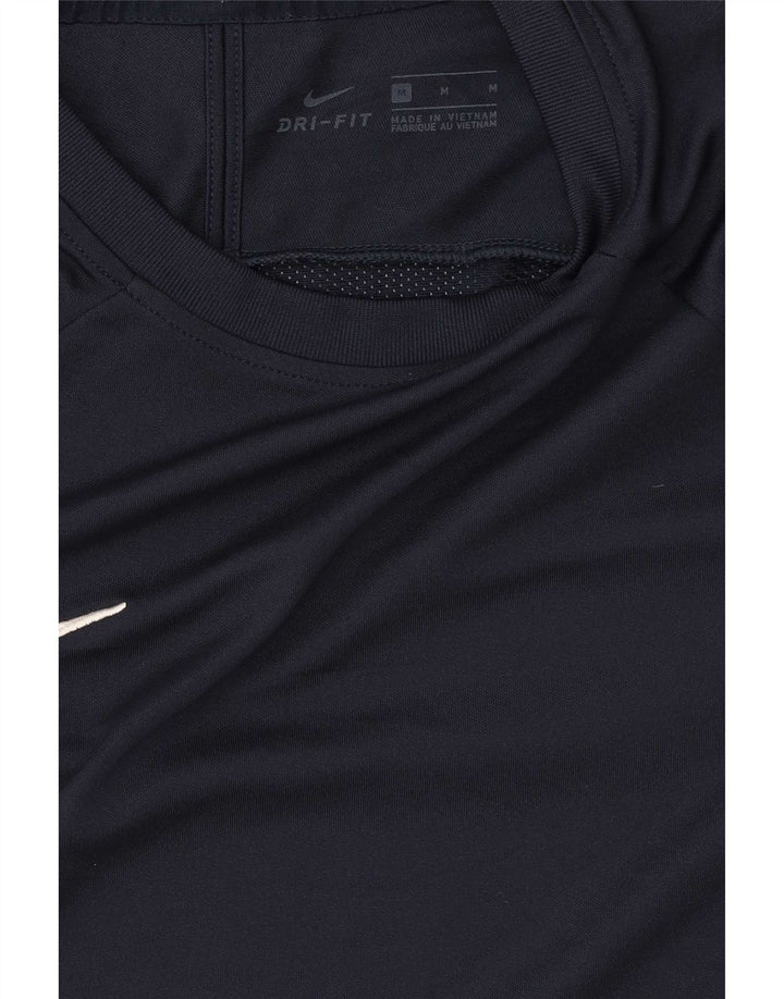 Nike Hommes Dri Fit T-Shirt Haut Bleu Marine Colorblock