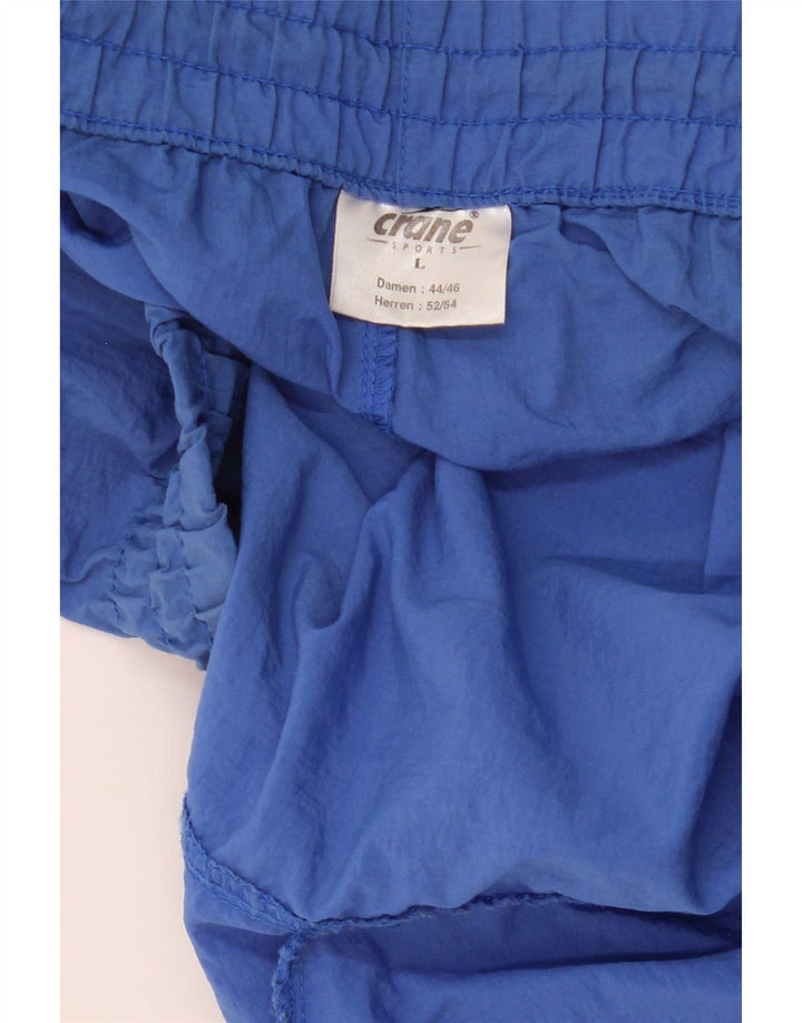 Crane Pantalon de Survêtement Homme Joggers Large Bleu Polyamide