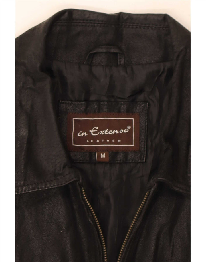 In Extenso Veste en cuir pour homme UK 38 Medium Noir