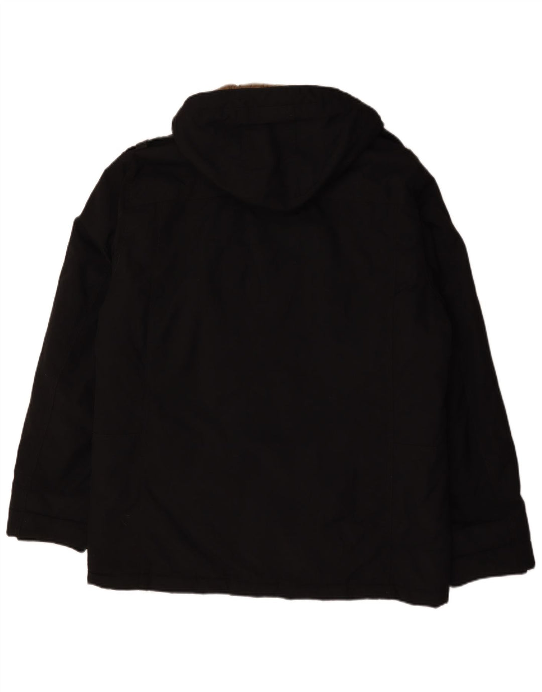 S.Oliver Veste matelassée à capuche pour hommes UK 42 XL Noir Polyester