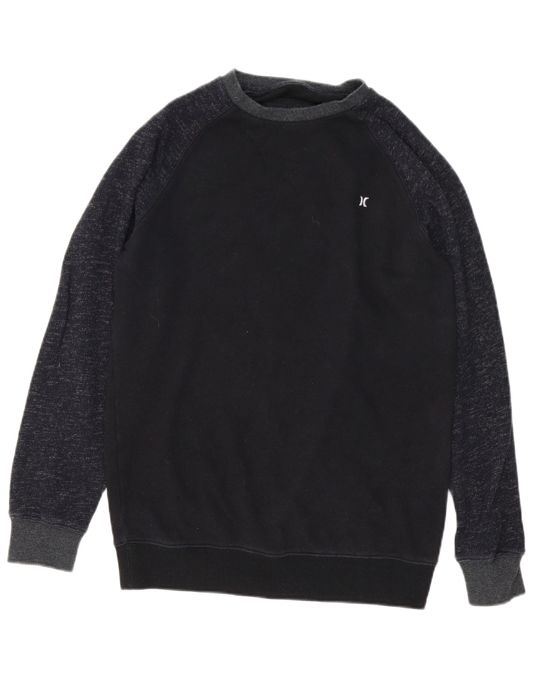 Hurley Sweat-shirt pour homme en coton moucheté bleu marine Small