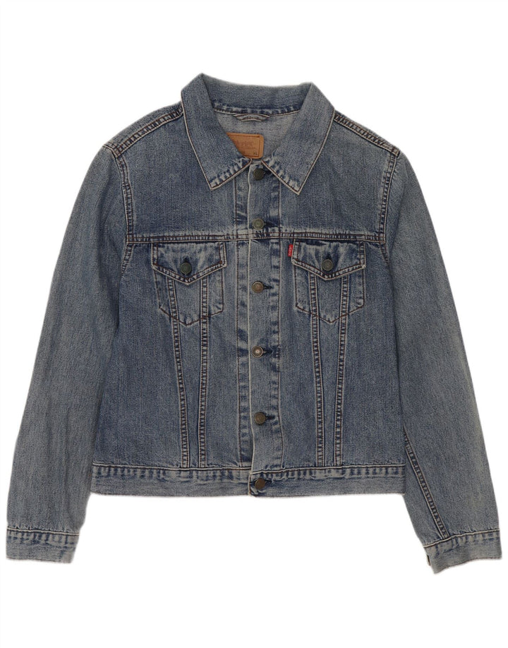 Levi's Veste en Jean Garçon 10-11 Ans XL Bleu Coton