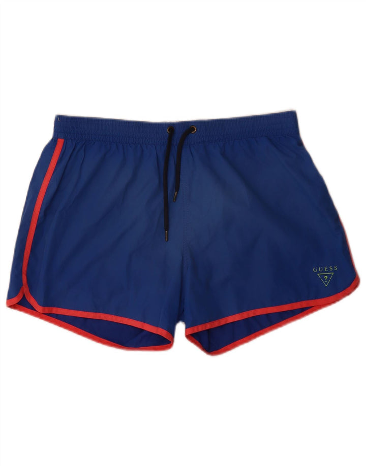 Guess Short de Bain Homme Petit Bleu