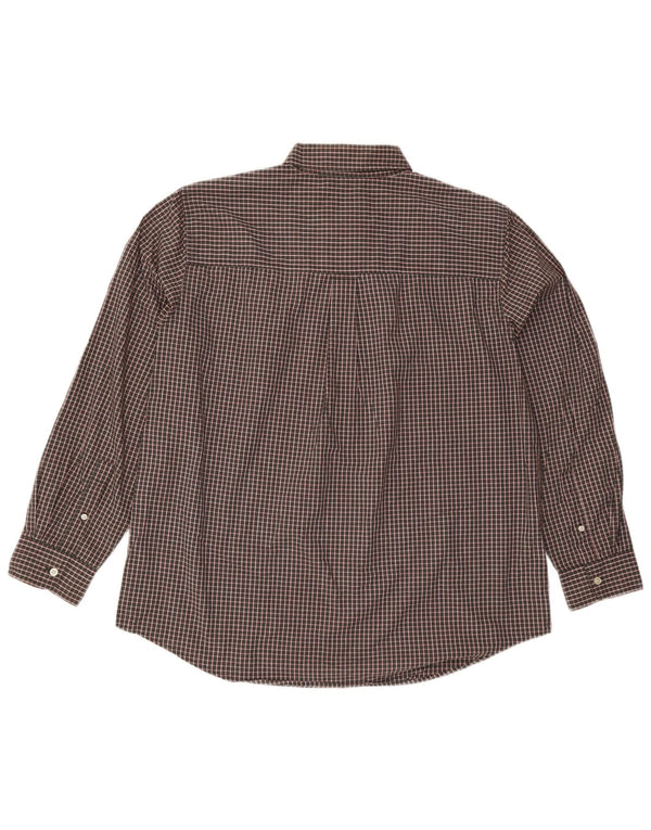 Chaps Chemise Homme XL Marron Carreaux Coton