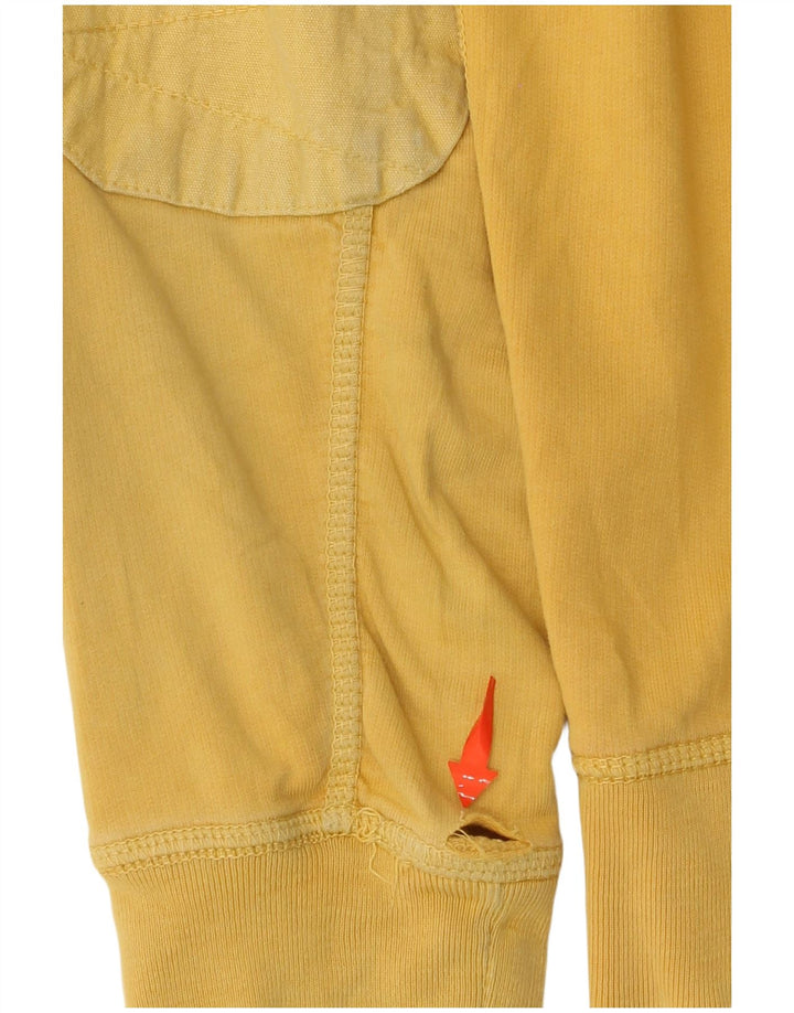 TOMMY HILFIGER Pull à Capuche Zippé Homme Jaune Moyen