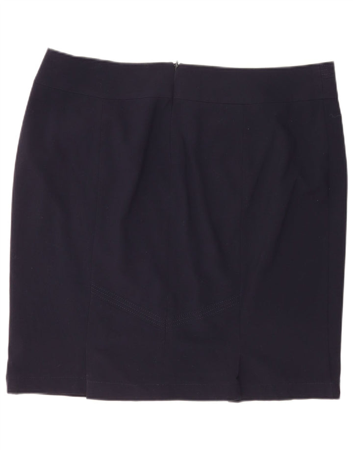 Marks & Spencer Mini-jupe femme UK 20 2XL W40 Bleu marine Polyester