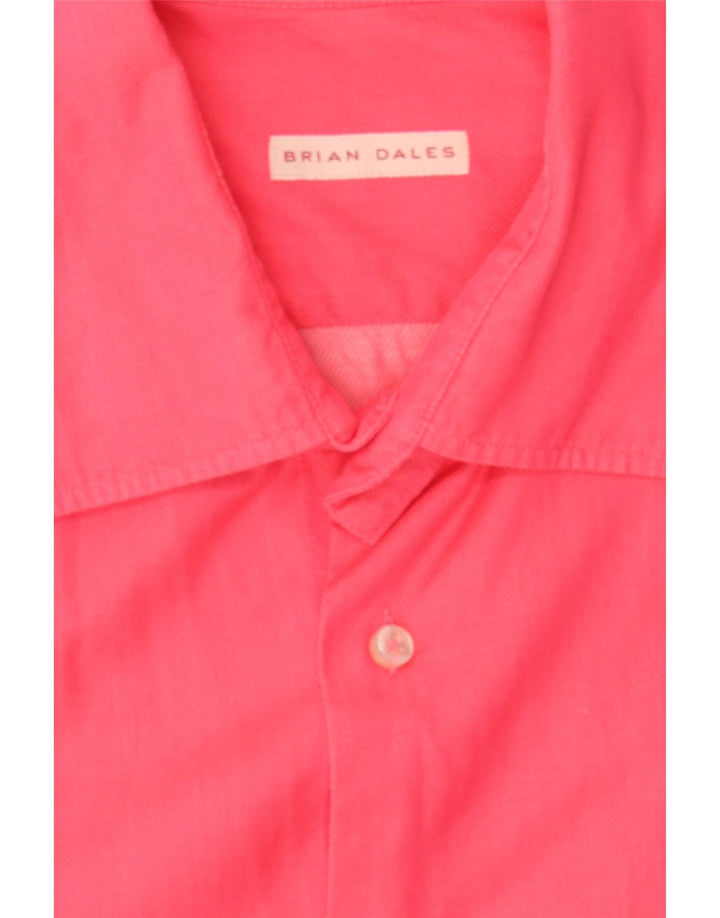 BRIAN DALES Mens Shirt Size 42 16 1/2 Large Pink Vintage Brian Dales and Second-Hand Brian Dales from Messina Hembry 