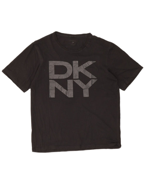 Dkny T-Shirt Graphique Homme Noir Moyen Coton