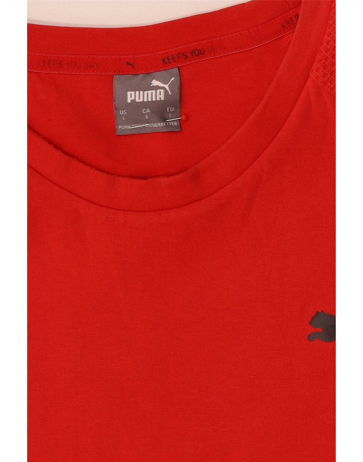 Puma Haut à manches longues pour homme Rouge Taille L