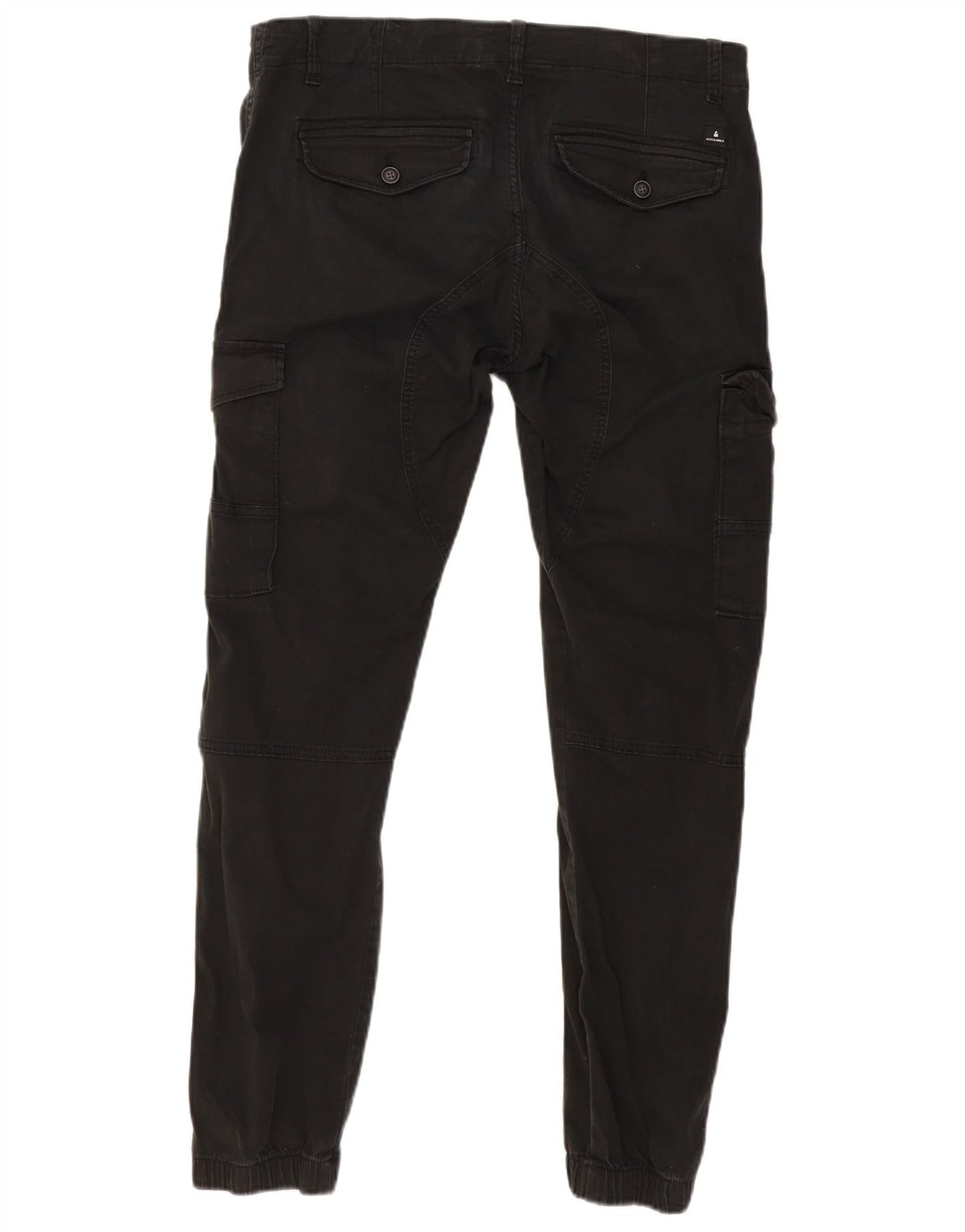 JACK & JONES Pantalon Cargo Joggers Homme W34 L30 Coton Noir