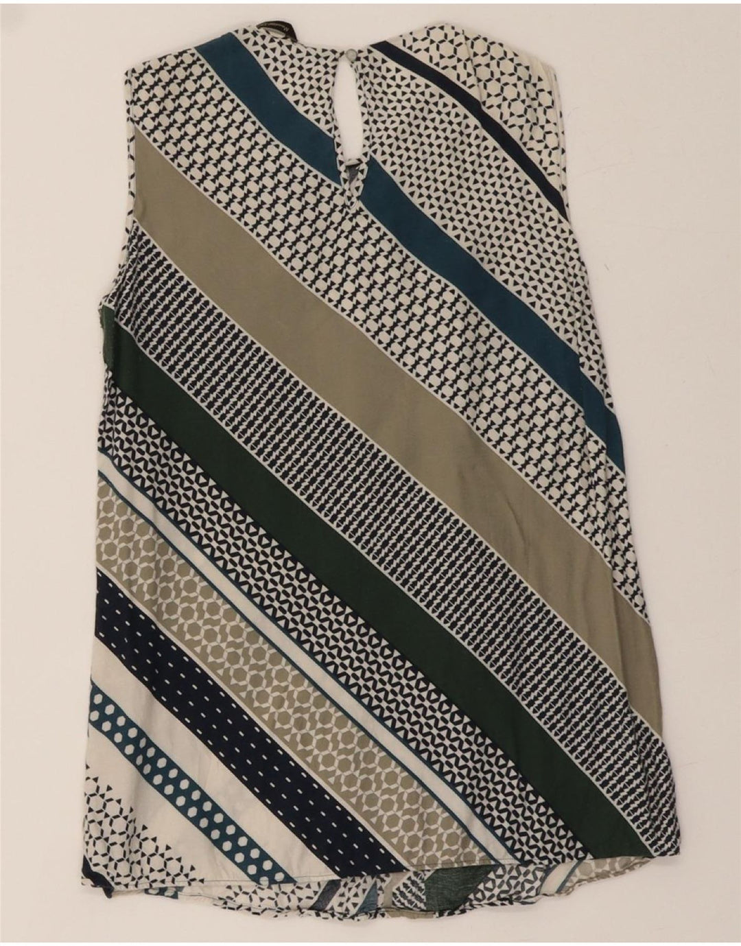 MASSIMO DUTTI Womens Sleeveless Blouse Top EU 34 2XS Multicoloured Striped Vintage Massimo Dutti and Second-Hand Massimo Dutti from Messina Hembry 