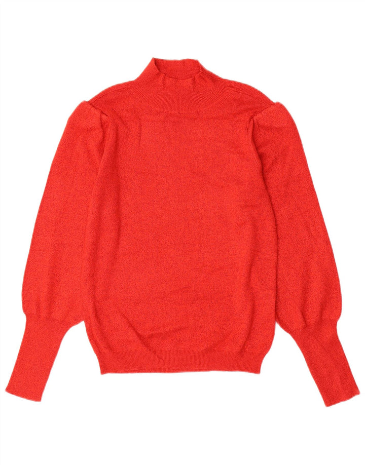 Marks & Spencer Pull col roulé pour femme UK 8 Small Rouge Viscose