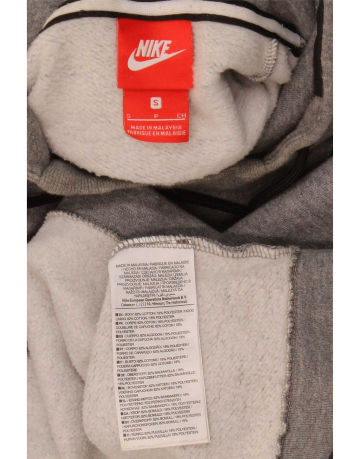 Nike Pull à capuche pour homme en coton moucheté Gris Taille S