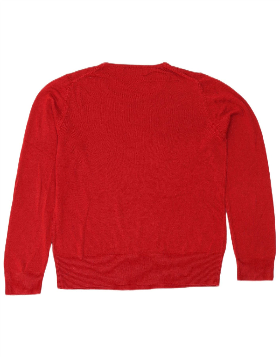 Marks & Spencer Pull à col rond pour femme UK 14 Large Rouge