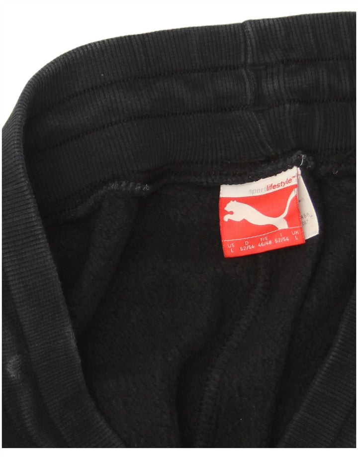 Puma Pantalon de survêtement pour homme Bleu marine Taille L