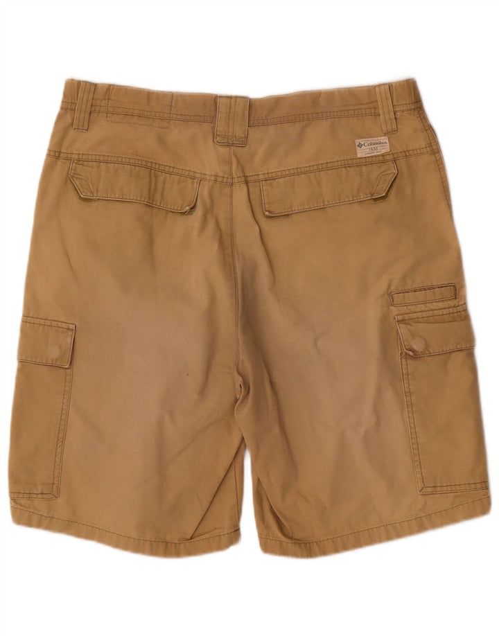Columbia Short Cargo Homme Moyen W32 Beige Coton