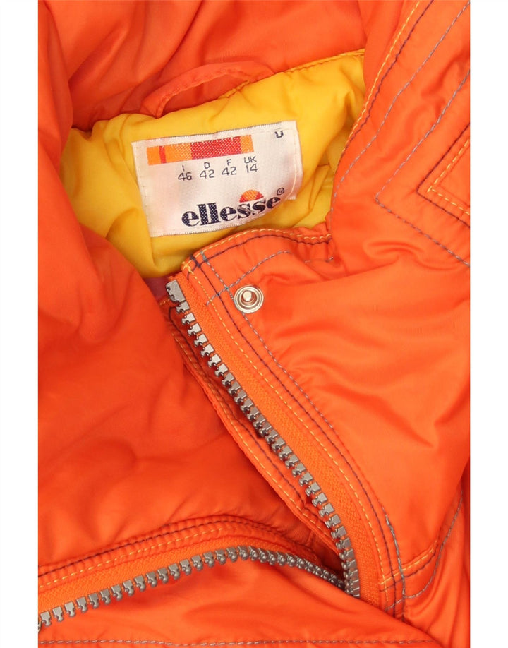 Ellesse Veste de ski coupe ample pour femme UK 14 Large Orange Polyamide