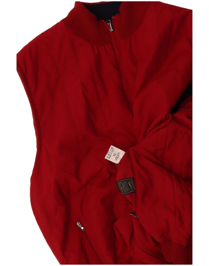 BOGGI Gilet Réversible Homme IT 52 XL Rouge Polyacrylique