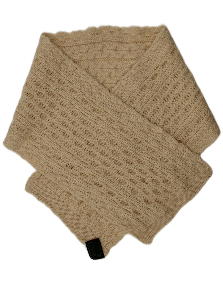 Glencroft Écharpe rectangulaire en tricot pour femme Taille unique Blanc cassé Laine neuve Hiver