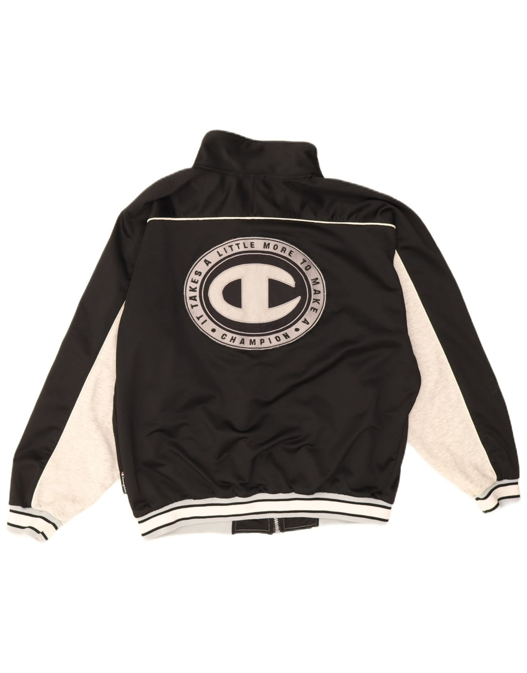 Champion Veste de Survêtement Graphique Homme Noir Moyen Colourblock