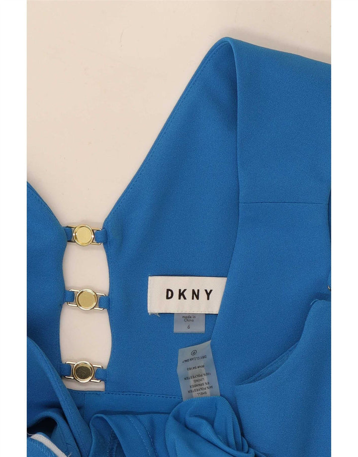 Dkny Robe fourreau sans manches pour femme US 6 Bleu moyen Polyester