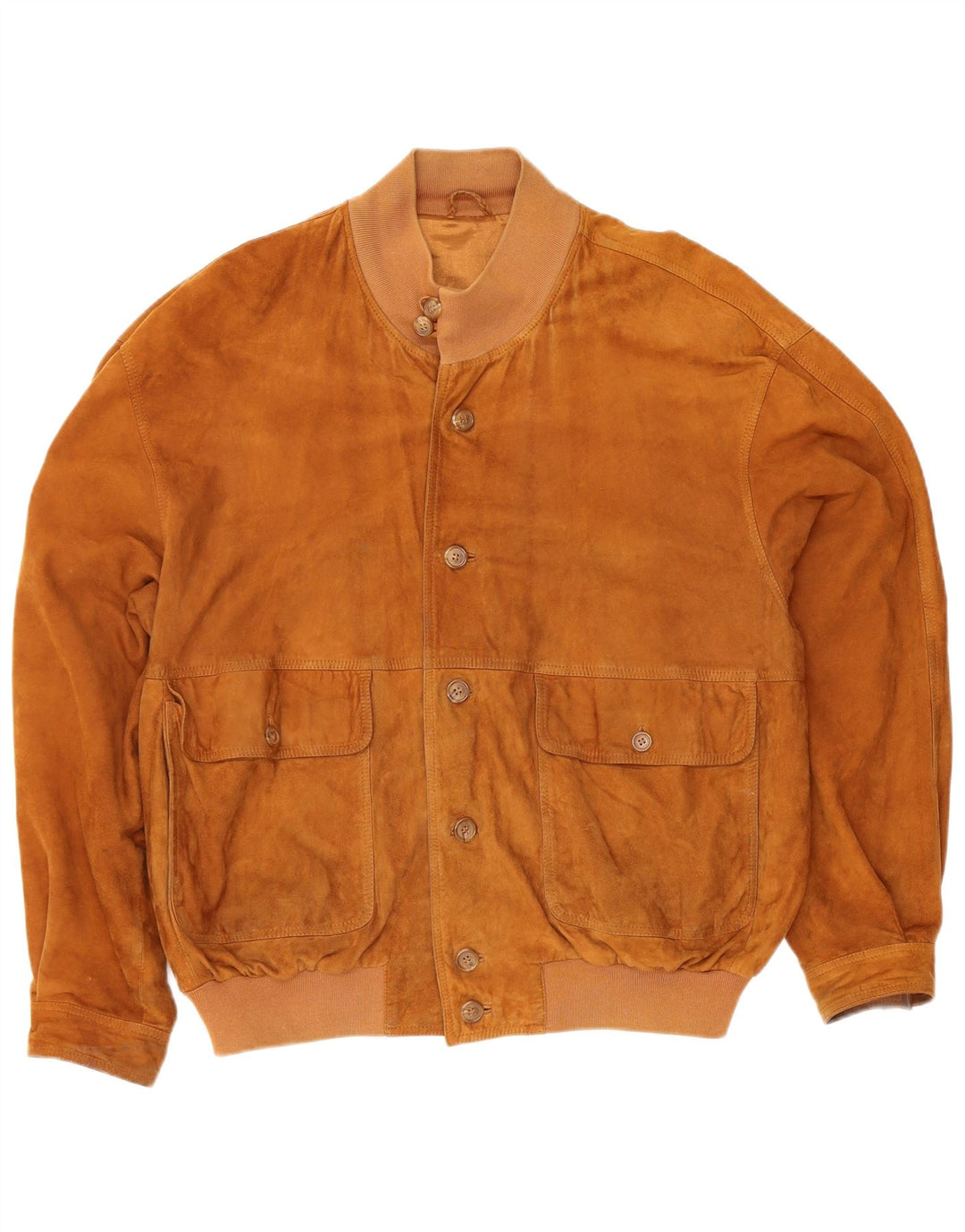 Kapraun Veste bomber en daim pour homme UK 42 XL Marron