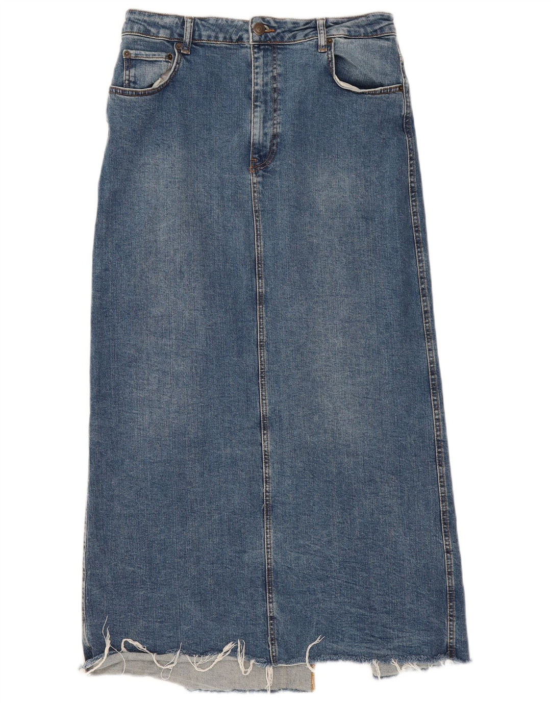 Zara Femme Jupe En Jean XL W32 Bleu