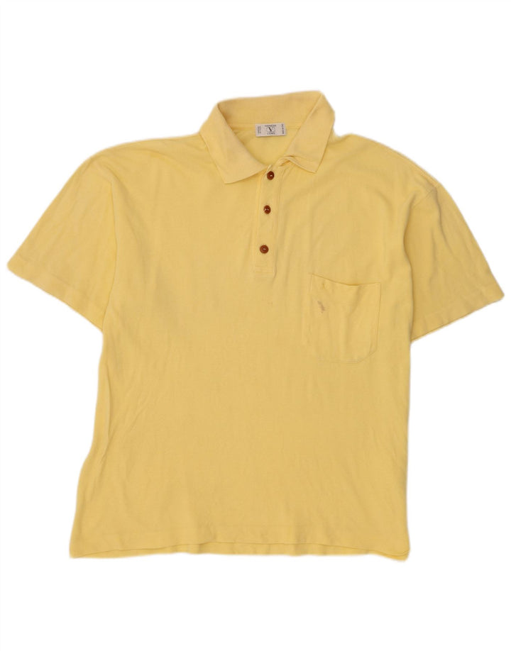 Polo Homme Valentino Large Jaune Coton