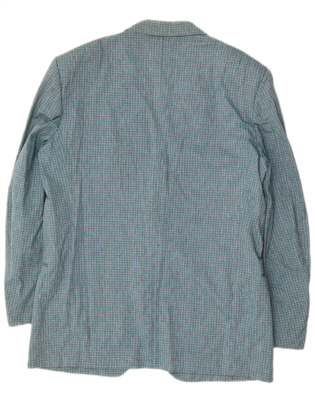 Nino Cerruti Veste Blazer 2 Boutons Homme IT 54 2XL Bleu à Carreaux Coton