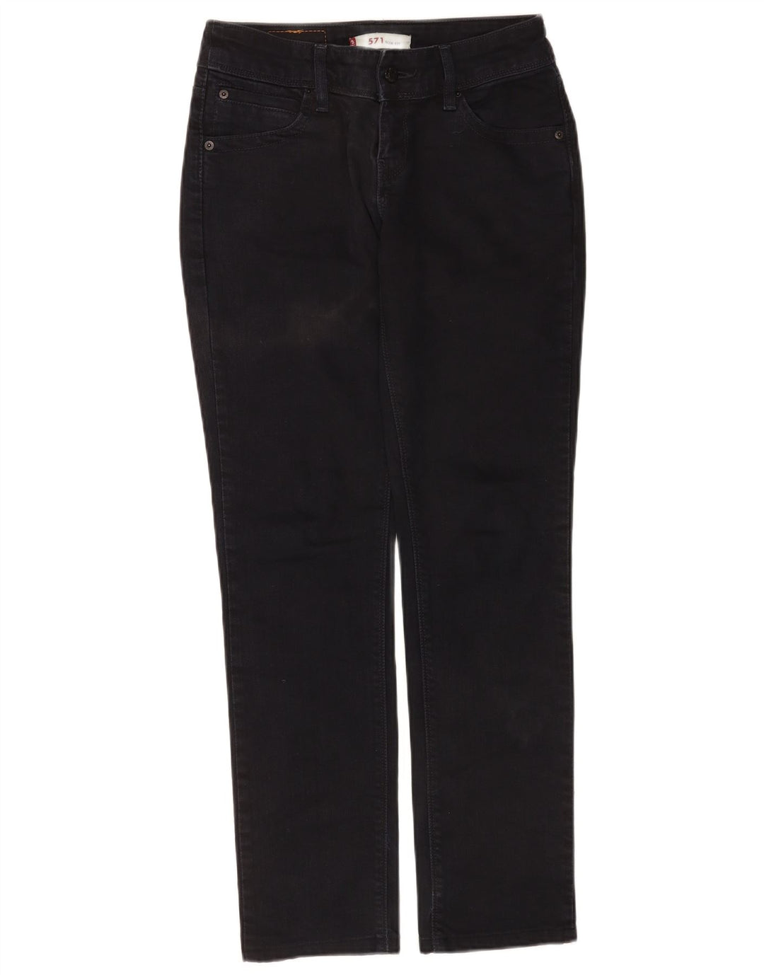 Levi's Jean Slim 571 Femme W29 L30 Noir Coton