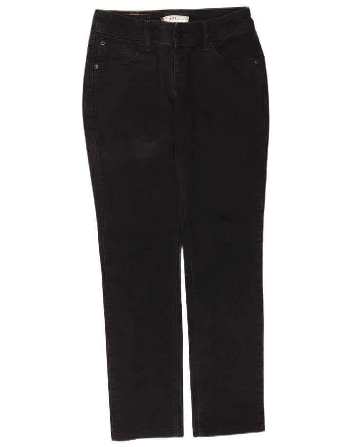 Levi's Jean Slim 571 Femme W29 L30 Noir Coton