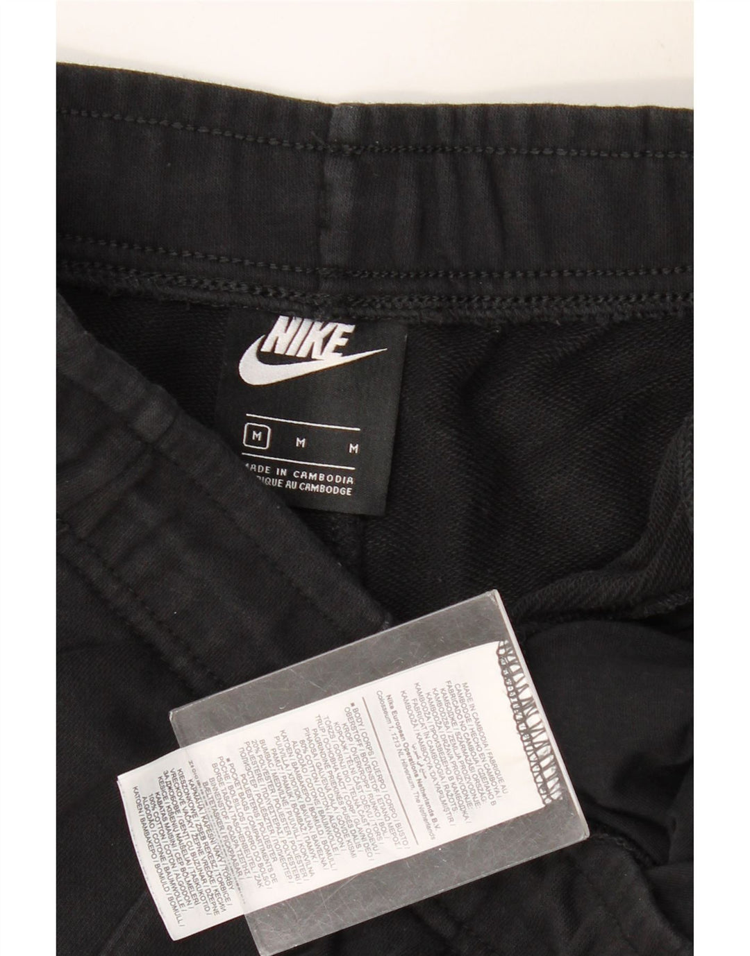 NIKE Pantalon de survêtement graphique pour homme Noir moyen Colourblock