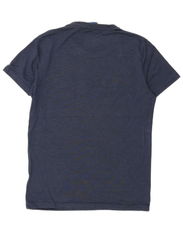 Superdry T-Shirt Graphique Homme Bleu Marine Moyen Coton