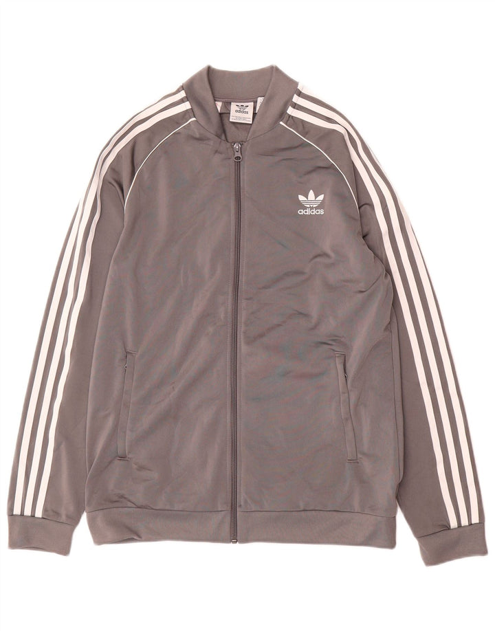 Veste de survêtement Adidas Garçon 15-16 ans Gris Polyester