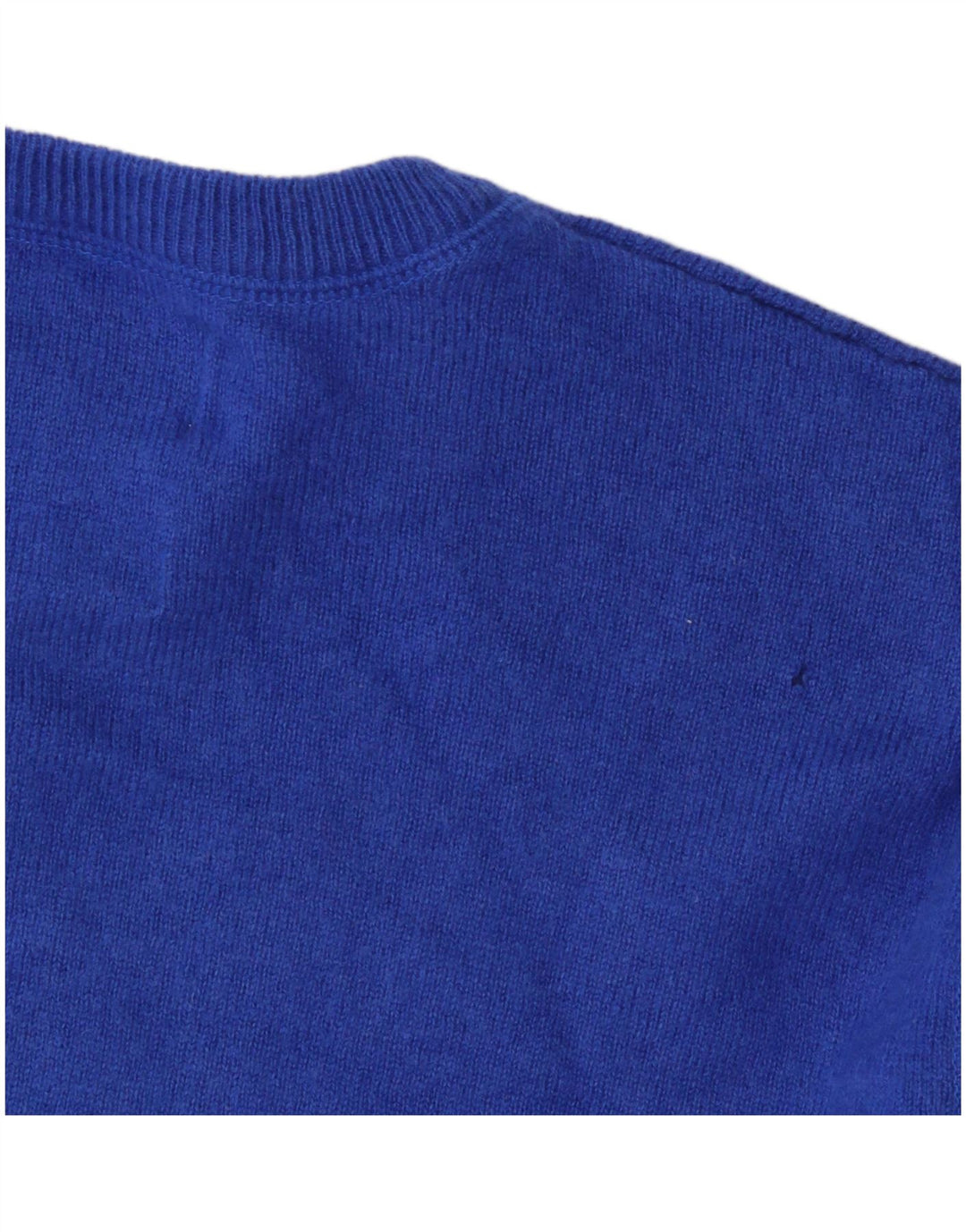 Marks & Spencer Pull à col rond pour homme en laine bleue Taille L