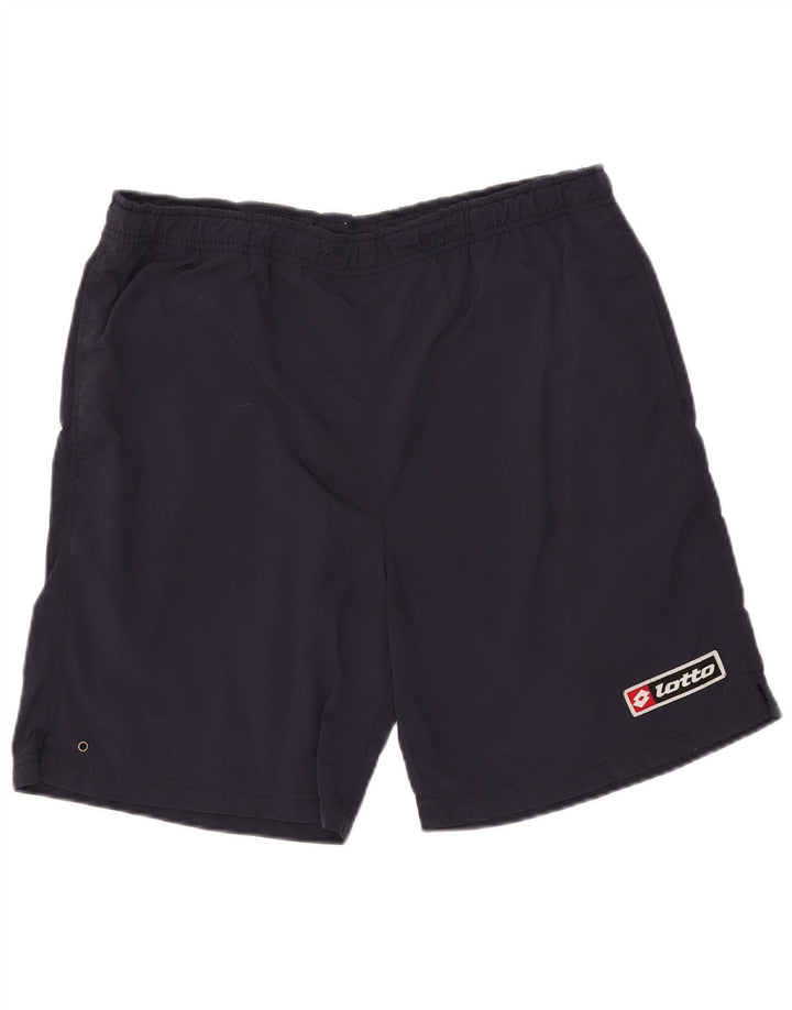 Lotto Short de sport pour homme Bleu marine Taille L