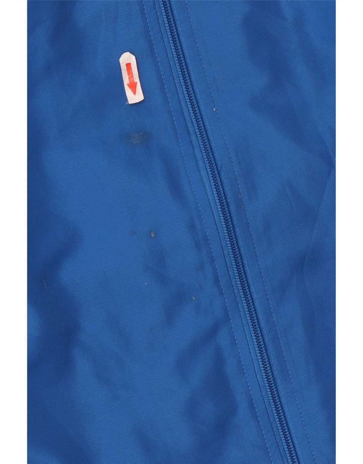Asics Veste de survêtement graphique pour homme XL Bleu Colorblock Polyester