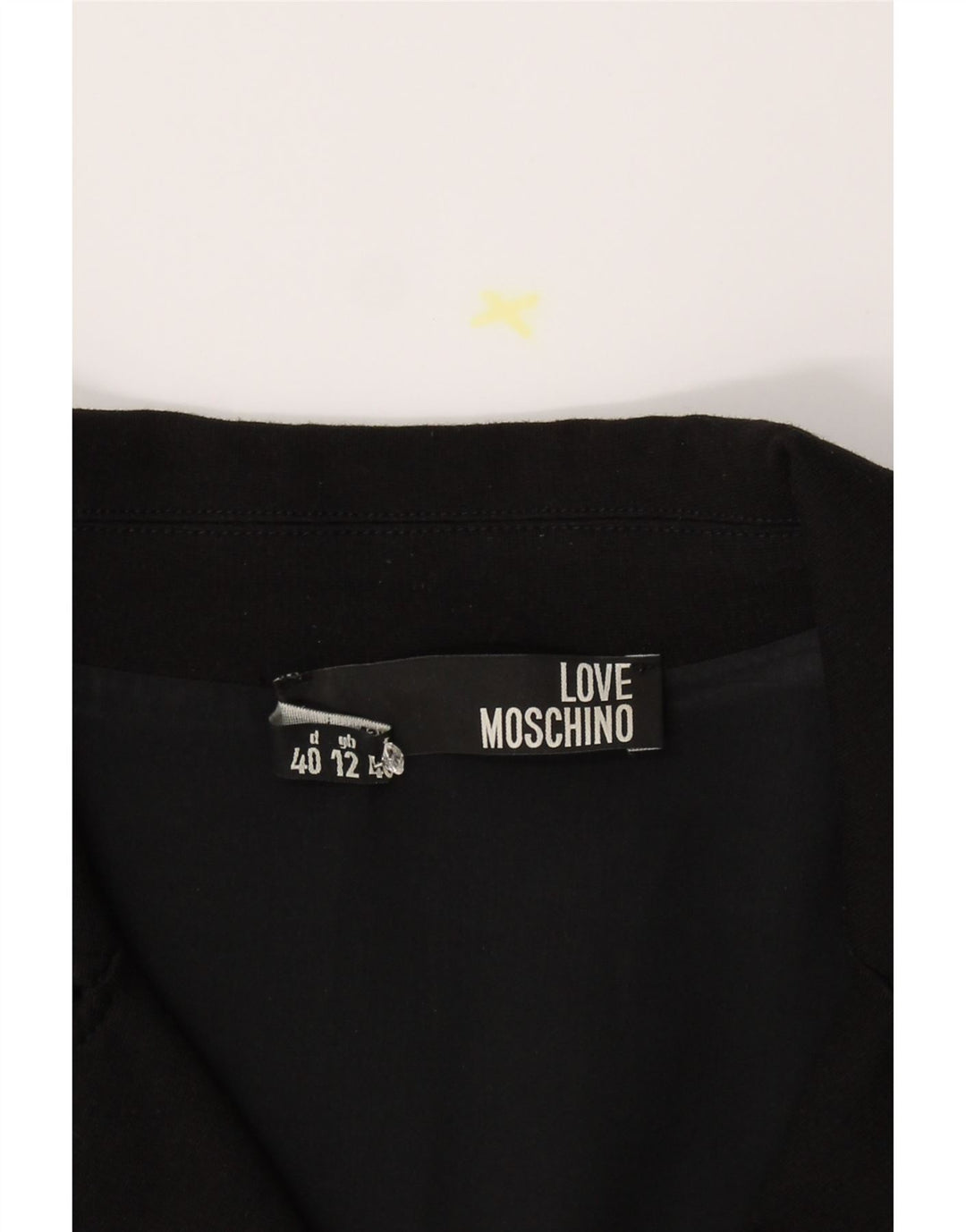MOSCHINO Womens Basic Dress UK 12 Medium Black Viscose Vintage Moschino and Second-Hand Moschino from Messina Hembry 