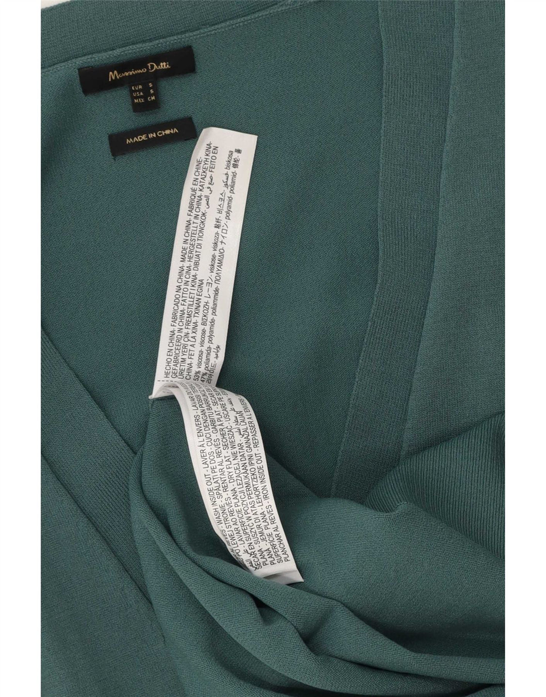 Massimo Dutti Cardigan surdimensionné pour femme UK 10 Petite viscose verte