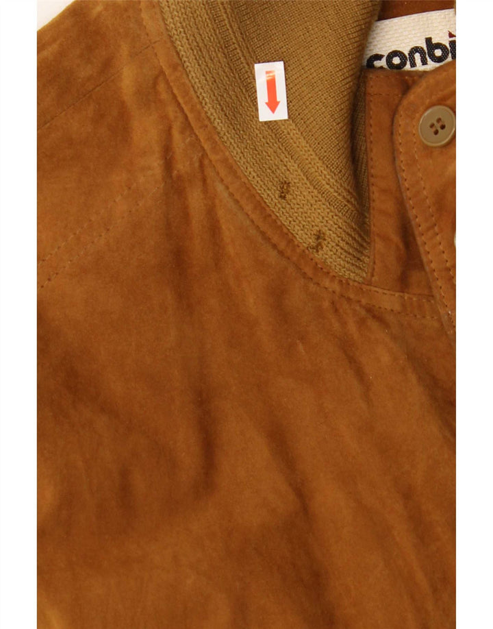 Conbipel Blouson Bomber En Daim Homme IT 52 Grand Cuir Marron