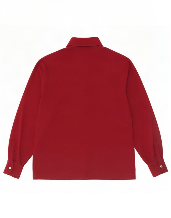 Chemise surdimensionnée vintage pour homme US 2 XS Rouge
