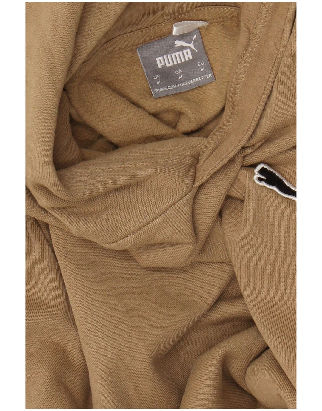 PUMA Pull à capuche pour homme Beige moyen