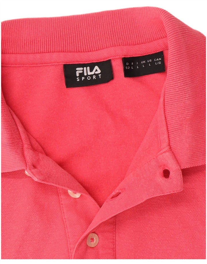 Fila Polo Homme Grand Rose Coton