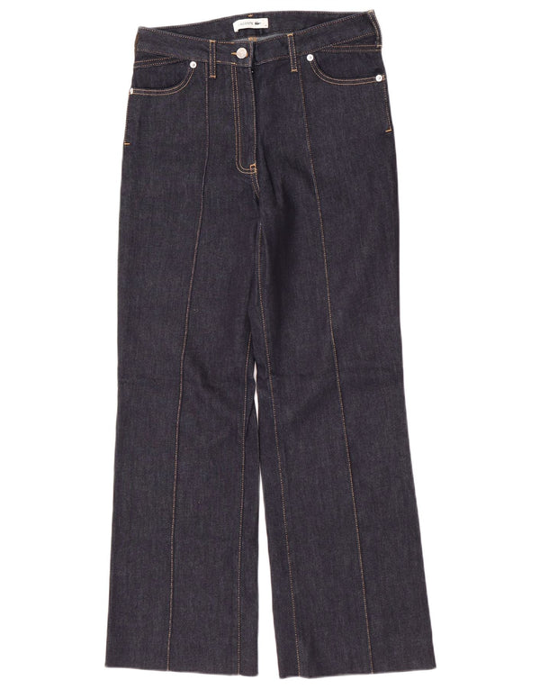 Lacoste Womens Bootcut Jeans Taille 36 Petit W28 L29 Bleu Marine Coton