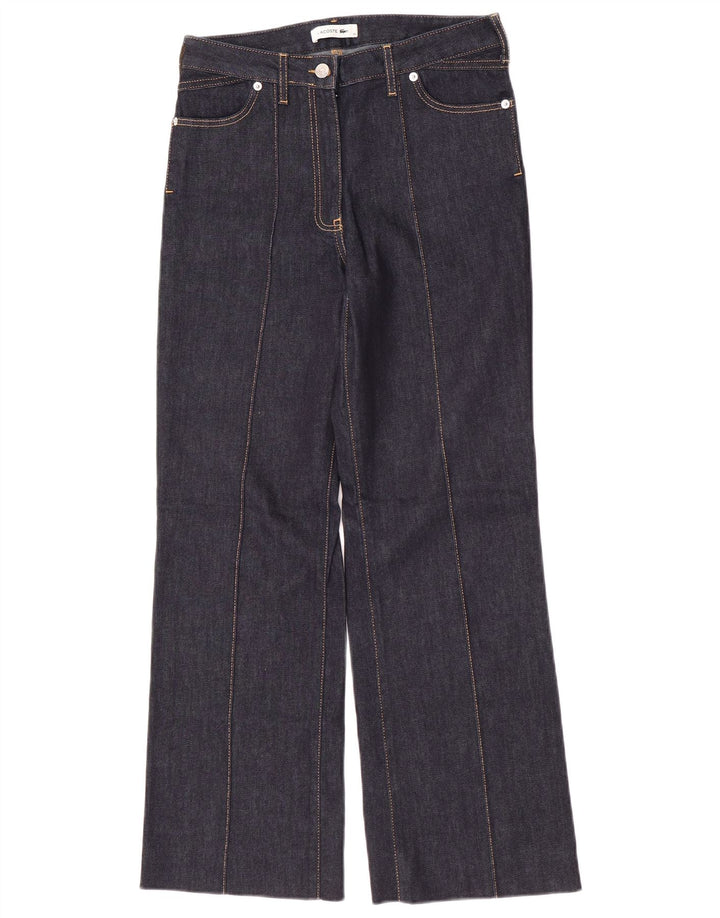 Lacoste Womens Bootcut Jeans Taille 36 Petit W28 L29 Bleu Marine Coton